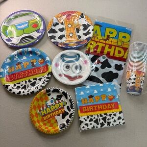 Toy Theme Birthday Party Supplies - 97 Pcs - NWT